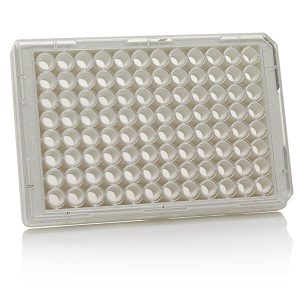 THERMO - Tấm vi mạch Nunc™ MicroWell™ 96 giếng, đáy phẳng, nền polyme quang học, được xử lý bằng Poly-D Lysine