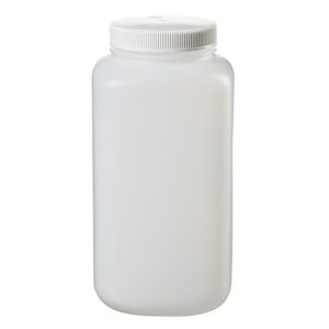 Chai vuông miệng rộng HDPE cỡ lớn Nalgene™ có nắp