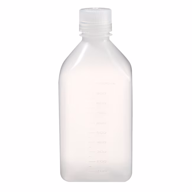 Chai vuông PPCO màu tự nhiên Nalgene™ có vạch chia và nắp: Đóng gói số lượng lớn