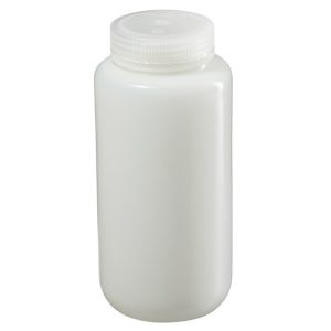 Chai HDPE miệng rộng có fluor Nalgene™ có nắp đậy