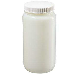 Chai HDPE miệng rộng có fluorua Nalgene™ có nắp đậy