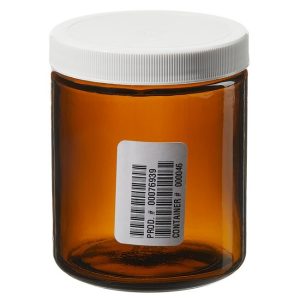 Lọ thủy tinh màu hổ phách miệng rộng, dáng ngắn I-Chem™