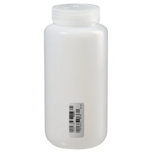 Chai HDPE miệng rộng được chứng nhận Nalgene™ có nắp vặn bằng Polypropylene