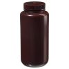Chai HDPE màu hổ phách đục miệng rộng Nalgene™ có nắp đậy: Đóng gói số lượng lớn