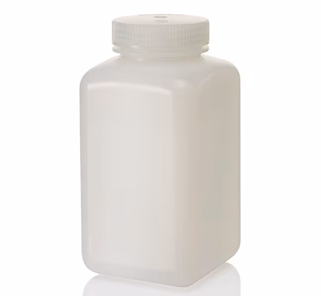 Chai HDPE miệng rộng vuông Nalgene™ có nắp: Đóng gói số lượng lớn