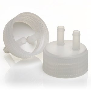 THERMO - Nalgene™ Polypropylene có lớp lót bằng silicon, bình Biotainer có lỗ thông hơi và nắp đậy bình, 2 lỗ thông hơi