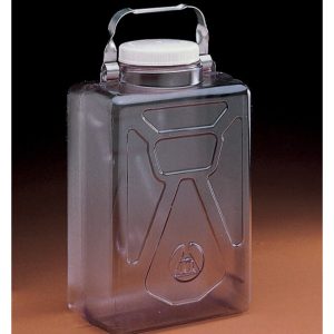 THERMO - Bình thủy tinh Clearboy™ hình chữ nhật bằng Polycarbonate Nalgene™ có nắp đậy