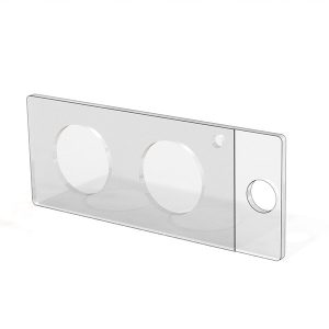 THERMO - Kính che buồng nhiều giếng CultureWell™ CWCS 2R-2.0, kích thước 24 mm x 50 mm, gồm 2 giếng sâu 2 mm trên mỗi kính che