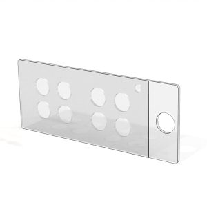 THERMO - Nắp che nhiều hốc CultureWell™ CWCS 8R-1.0, 24 mm x 50 mm, 8 hốc sâu 1 mm mỗi hốc