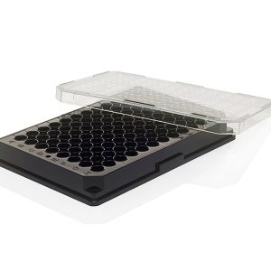 THERMO - Đĩa vi thể polystyrene Nunc™ F96 MicroWell™ màu đen và trắng