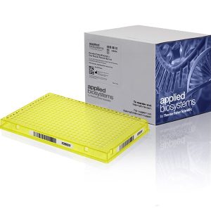 THERMO - Đĩa phản ứng trong suốt 384 giếng màu vàng MicroAmp™ EnduraPlate™ Optical kèm mã vạch