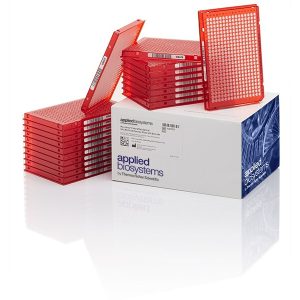 THERMO - Đĩa phản ứng MicroAmp™ EnduraPlate™, 384 giếng, màu đỏ trong suốt, có mã vạch