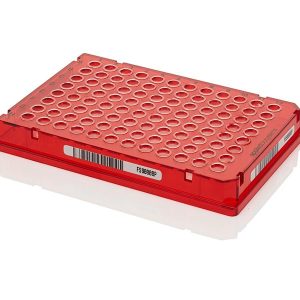 THERMO - Đĩa MicroAmp™ EnduraPlate™ Quang học 96 giếng, toàn viền (Full-Skirted), có mã vạch, màu đỏ