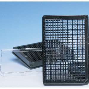 THERMO - Đĩa 384 giếng, màu đen, đáy bằng polymer trong suốt quang học, hộp 10 cái