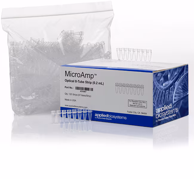 THERMO - Dải quang học 8 ống MicroAmp™, 0.2 mL