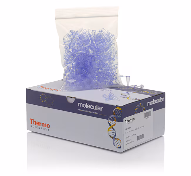 THERMO - Ống nghiệm 0.2 mL, nắp phẳng, màu tím